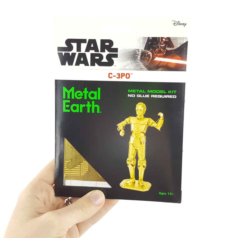 GOLD C-3P0 Star Wars Metal Earth