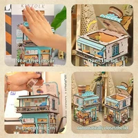 Cape Coffee Shop 3D Wooden Puzzle DIY Storage Box additional image