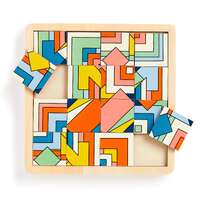 Frank LLoyd Wright Imperial Hotel 2 in 1 Sliding Wood Puzzle additional image