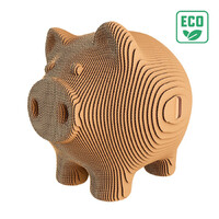 Piggy Money Bank 3D Cardboard Puzzle additional image