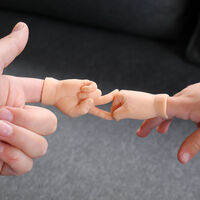 Rock Paper Scissors Mini Finger Hand Puppets 3 Pack additional image