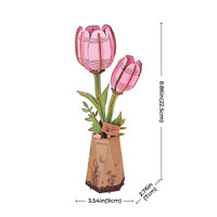 Rowood Pink Tulip Wooden Bloom Craft Kit additional image