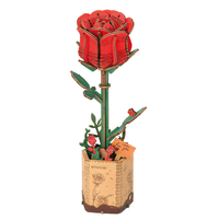 Rowood Red Rose Wooden Bloom Craft Kit additional image