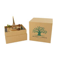 Small Eiffel Tower Wooden Musical Box additional image