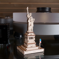 UGears Statue of Liberty Mini Wooden Model Kit additional image