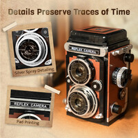 Retro Collection Twin Lens Reflex Camera Construction Set additional image