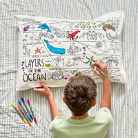 Colour and Learn Under the Sea Pillowcase additional image