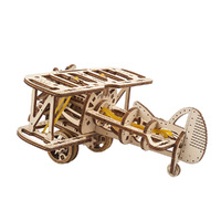 UGears Mini Biplane Mechanical Model Kit additional image