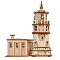 UGears Split Rock Lighthouse Wooden Model Kit additional image