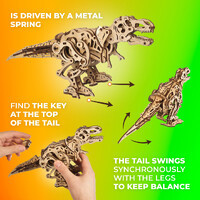UGears Tyrannosaurus Rex Wooden Model Kit additional image