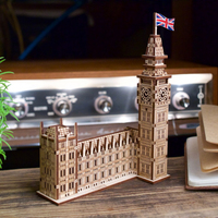UGears Big Ben Mini Wooden Model Kit additional image