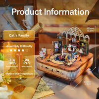 Cat's Family 3D DIY Rotating Music Box Kit additional image