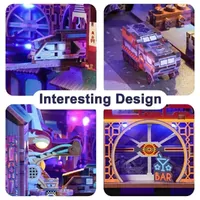 Cyber City 3D Wooden Puzzle DIY Book Nook Kit additional image