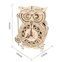 Robotime Mechanical Gears Owl Clock additional image