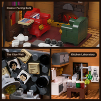 Sherlock Holmes 221B Baker Street Model Building Kit Apartment 3087pc additional image