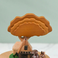 Three Wandering Totoros Wooden Music Box additional image