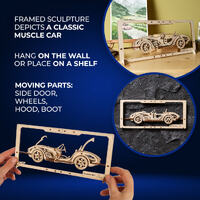 UGears Roadster MK3 2.5D Wooden Puzzle Kit additional image