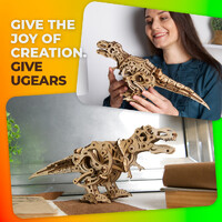 UGears Tyrannosaurus Rex Wooden Model Kit additional image