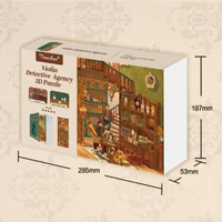 Violin Detective 3D Wooden Puzzle DIY Book Nook additional image