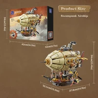Steampunk Series Zeppelin Airship Model Kit 1949pcs additional image