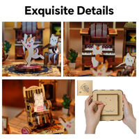 Cat's Family 3D DIY Rotating Music Box Kit additional image