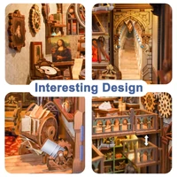 Leonardo Da Vinci 3D Wooden Puzzle DIY  Book Nook Kit additional image