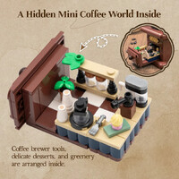 Retro Coffee Grinder Construction Set 446pcs additional image