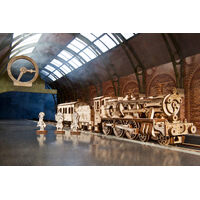 UGears Harry Potter Hogwarts Express and Platform 9 3/4 Model additional image