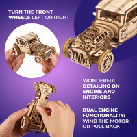 UGears Hot Rod Furious Mouse Wooden Model Kit additional image