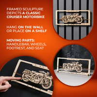 UGears Indie Moto 2.5D Wooden Puzzle Kit additional image