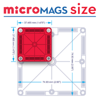 microMAGS Magna Tiles 26pc Travel Set additional image