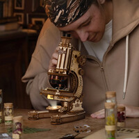 ROKR Microscope Mechanical Wooden Kit additional image