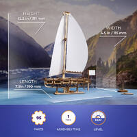 UGears Ocean Beauty Yacht Model Kit additional image