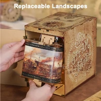 Steam Fantasy Infinity Train Cabin 3D DIY Book Nook additional image