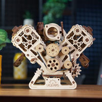 UGears V8 Engine Wooden Model Kit additional image