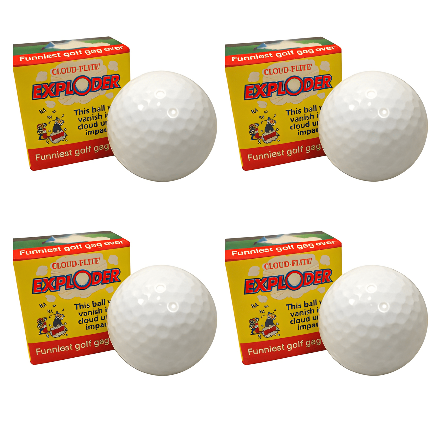 Exploder Golf Balls Exploder Golf Balls Pack of Four