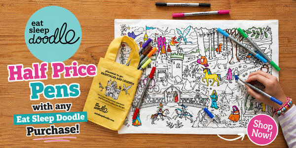 Half price pens with any Eat Sleep Doodle purchase