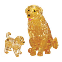 3D Golden Retriever Crystal Puzzle