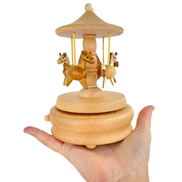 Horse Carousel Wooden Music Box main image