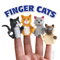 Finger Cats Finger Puppets 4 Pack main image