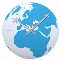 Around the World Glass Clock main image