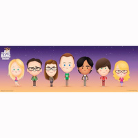 Big Bang Theory Bobbleheads Slim Poster main image