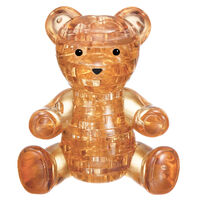 3D Brown Teddy Crystal Puzzle main image