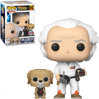 Back to the Future Doc with Einstein Pop Vinyl Figure main image
