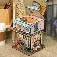 Cape Coffee Shop 3D Wooden Puzzle DIY Storage Box main image