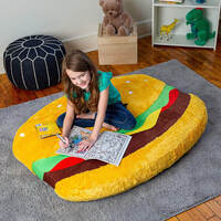 Cheeseburger Inflatable Floor Floatie Cushion main image