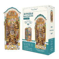 Clock Tower 3D Wooden Puzzle DIY Book Nook main image