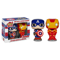 Captain America and Iron Man Pop Salt and Pepper Shakers main image