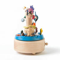 Coral Reef Snorkelling Moving Wooden Musical Box main image