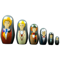 Doctor Who 1st to 6th Doctor Nesting Doll Set